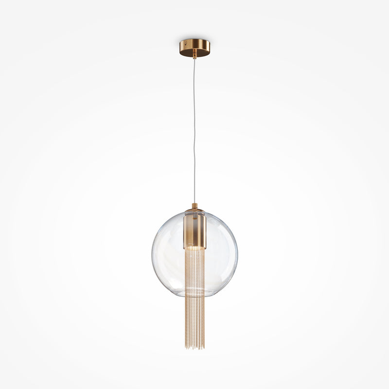 Maytoni Flusso 1L pendant lamp, bronze GU10 D 25cm