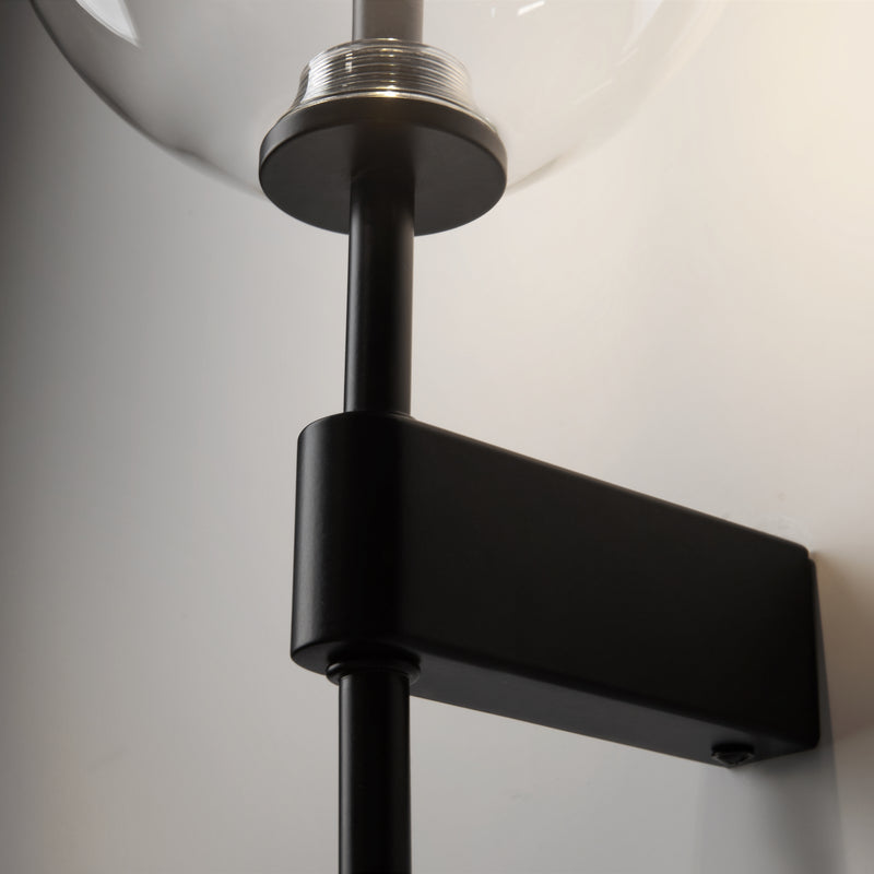 Maytoni Mood 1L wall sconce lamp, black G4 D 15cm