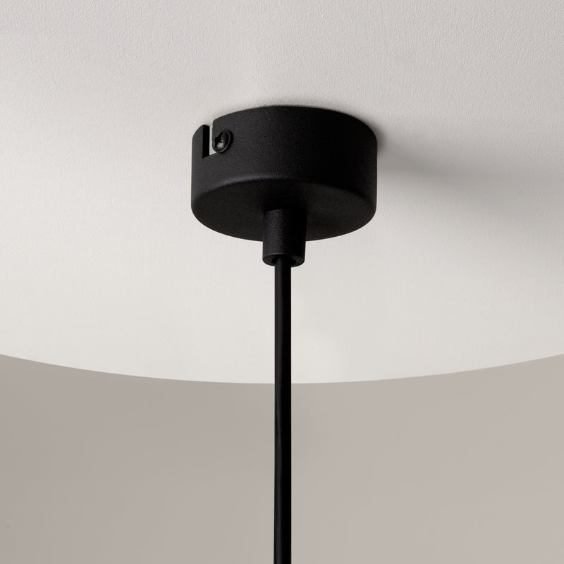 Maytoni Ros 1L pendant lamp, black GU10 D 16cm