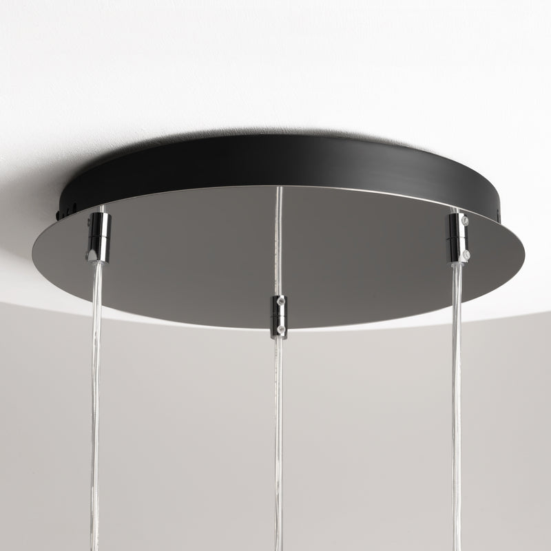 Maytoni Drop 1L pendant lamp, chrome LED D 38cm