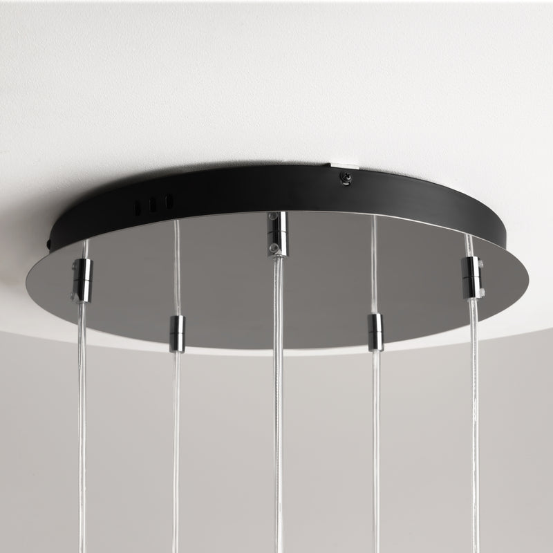 Maytoni Drop 1L pendant lamp, chrome LED D 43cm