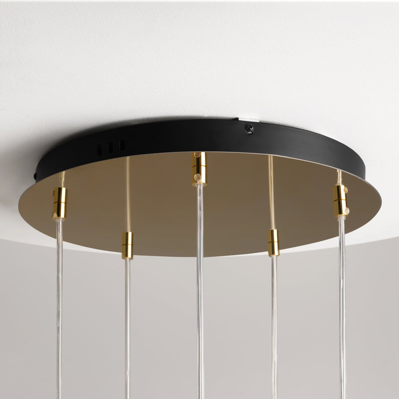 Maytoni Drop 1L pendant lamp, chrome LED D 43cm