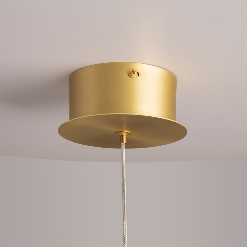 Lámpara colgante Maytoni Splash 1L, oro LED D 20cm