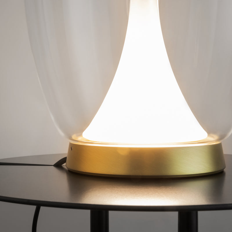 Maytoni Splash 1L table lamp, gold LED D 20cm