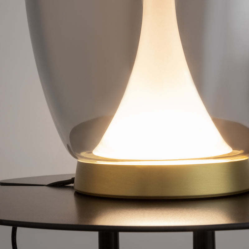 Maytoni Splash 1L table lamp, gold LED D 20cm