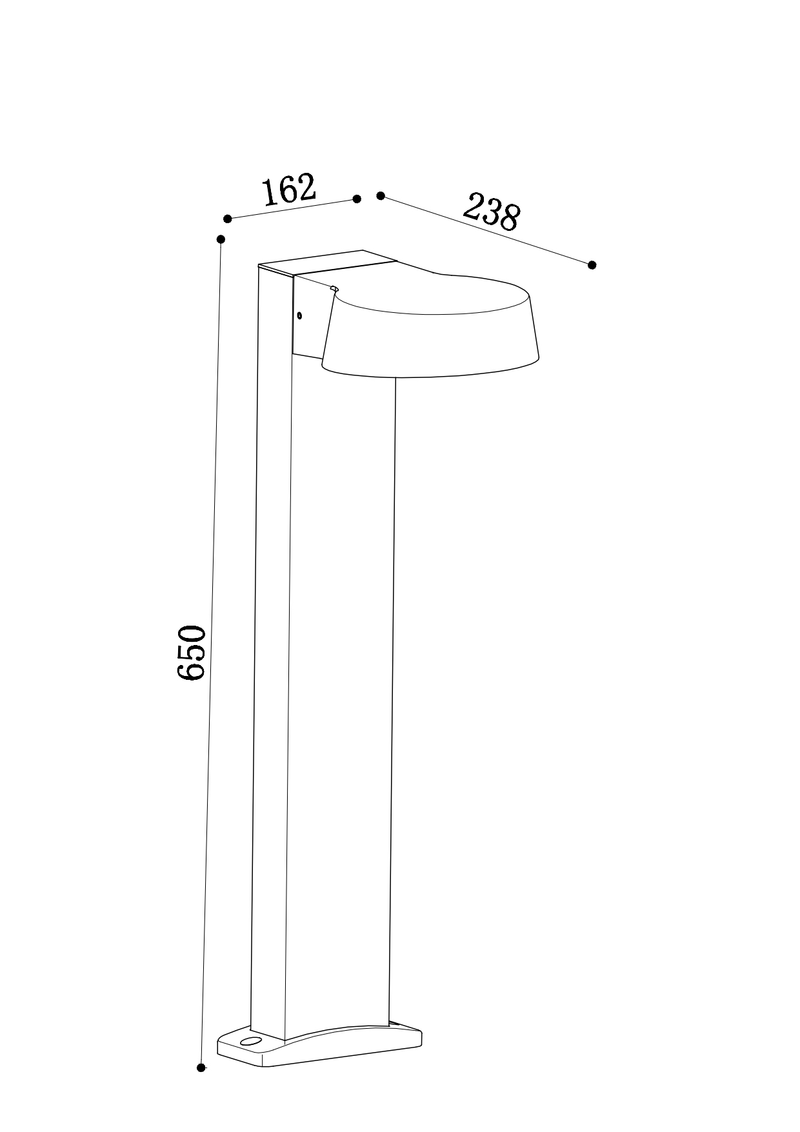 Maytoni Share 1L, graphite LED H 65cm