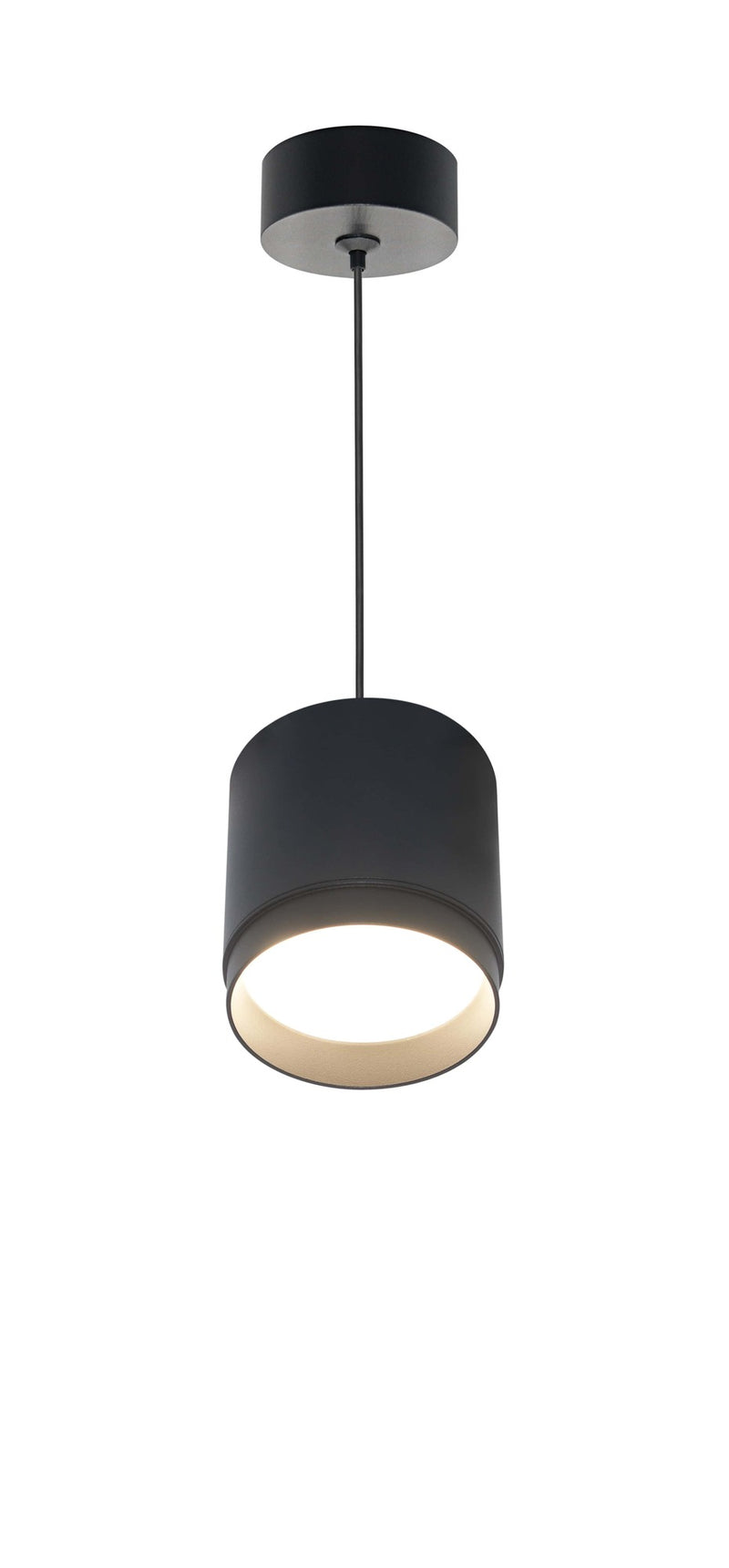 Maytoni Polar 1L ceiling pendant spot, black GX53 D 8.2cm