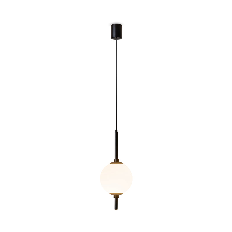 Maytoni The Sixth Sense 1L pendant lamp, black LED D 18cm