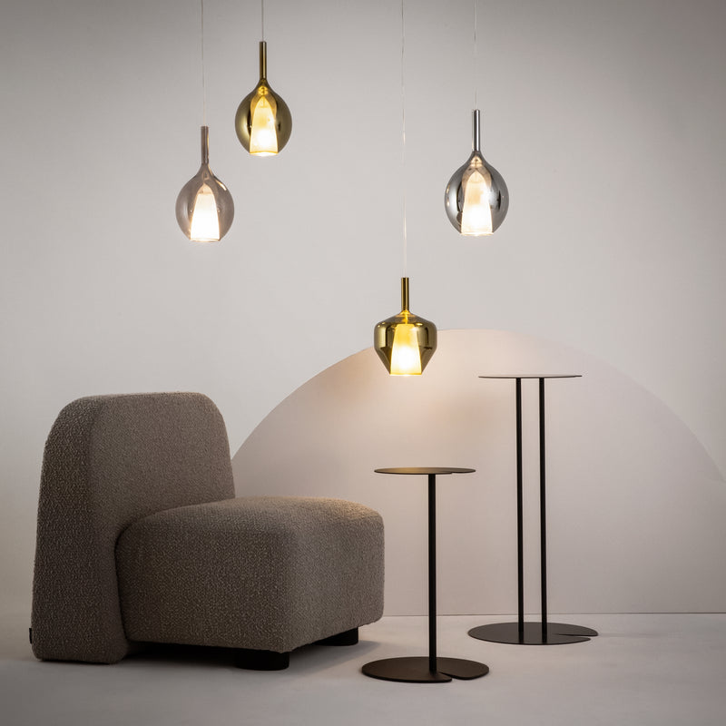 Maytoni Duality 1L pendant lamp, black E27 D 20cm