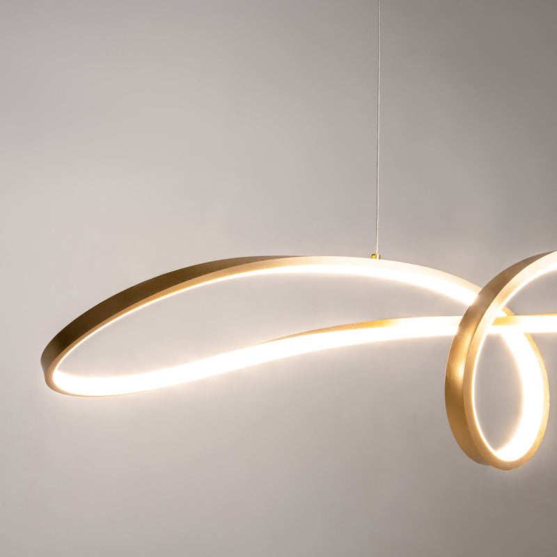 Suspension Maytoni Curve 1L, LED noire