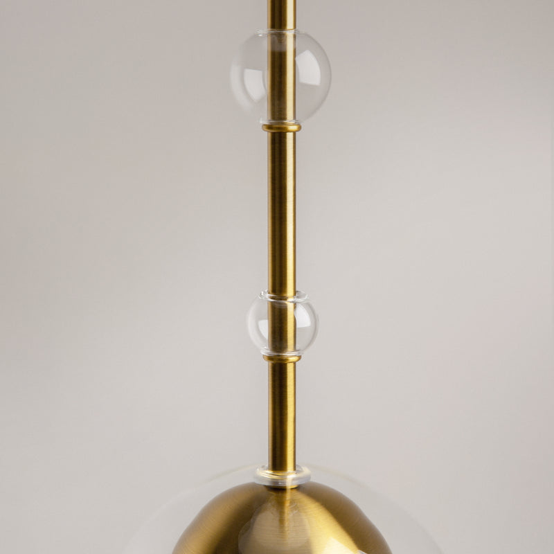 Maytoni Ros 1L pendant lamp, brass GU10 D 16cm