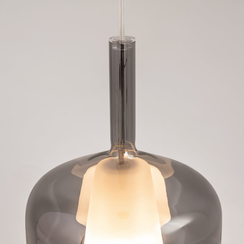 Maytoni Duality 1L pendant lamp, black E27 D 20cm