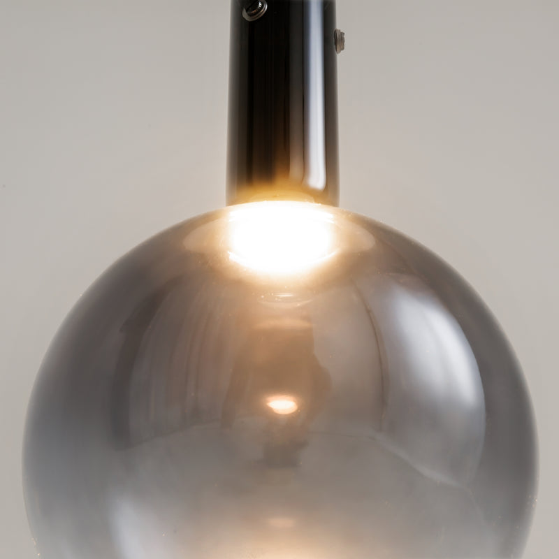 Maytoni Nebula 1L pendant lamp, black LED D 20cm