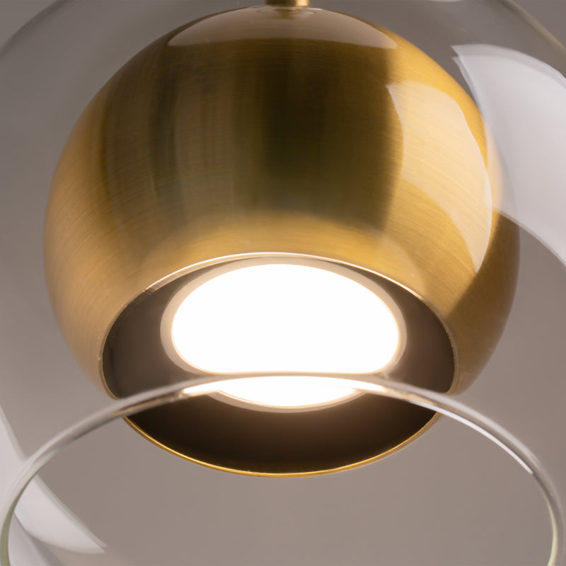 Maytoni Ros 1L pendant lamp, brass GU10 D 16cm