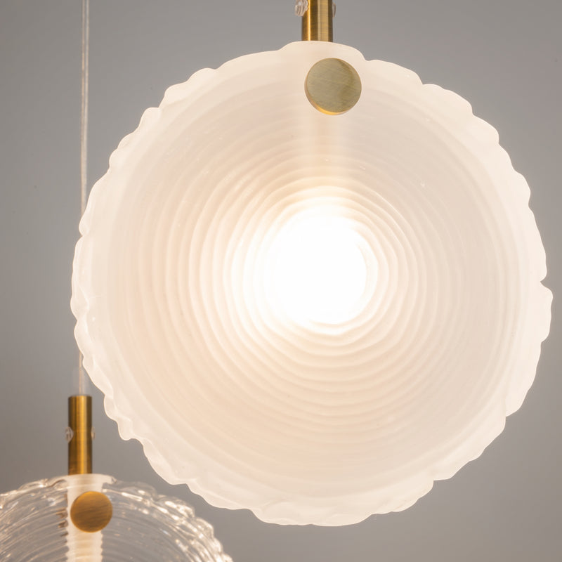 Maytoni Frozen 5L pendant lamp, brass G4 H 321cm