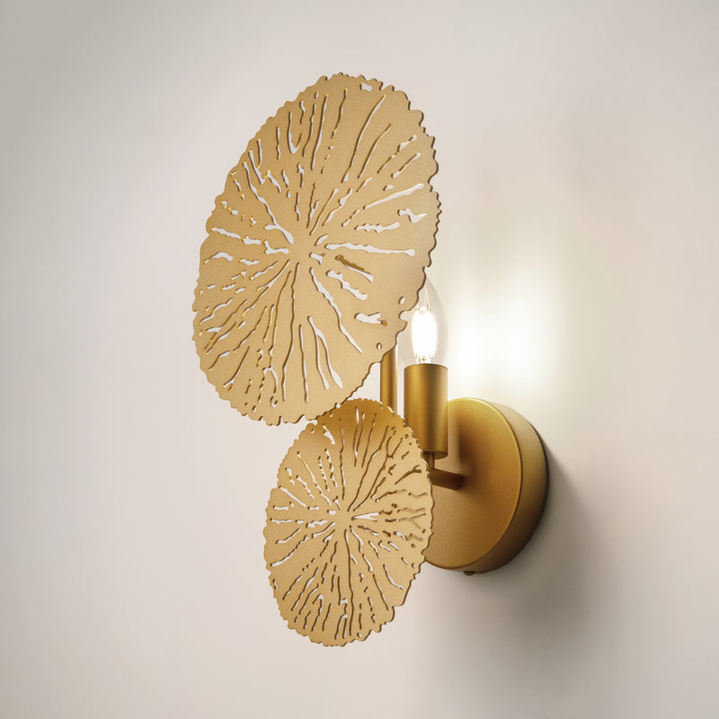 Maytoni Lovetann 1L washer sconce lamp, gold E14 D 23cm