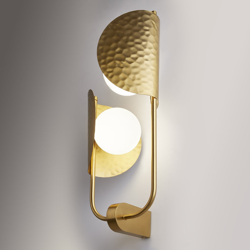 Maytoni Tropic 2L wall sconce lamp, brass G9 H 56.4cm