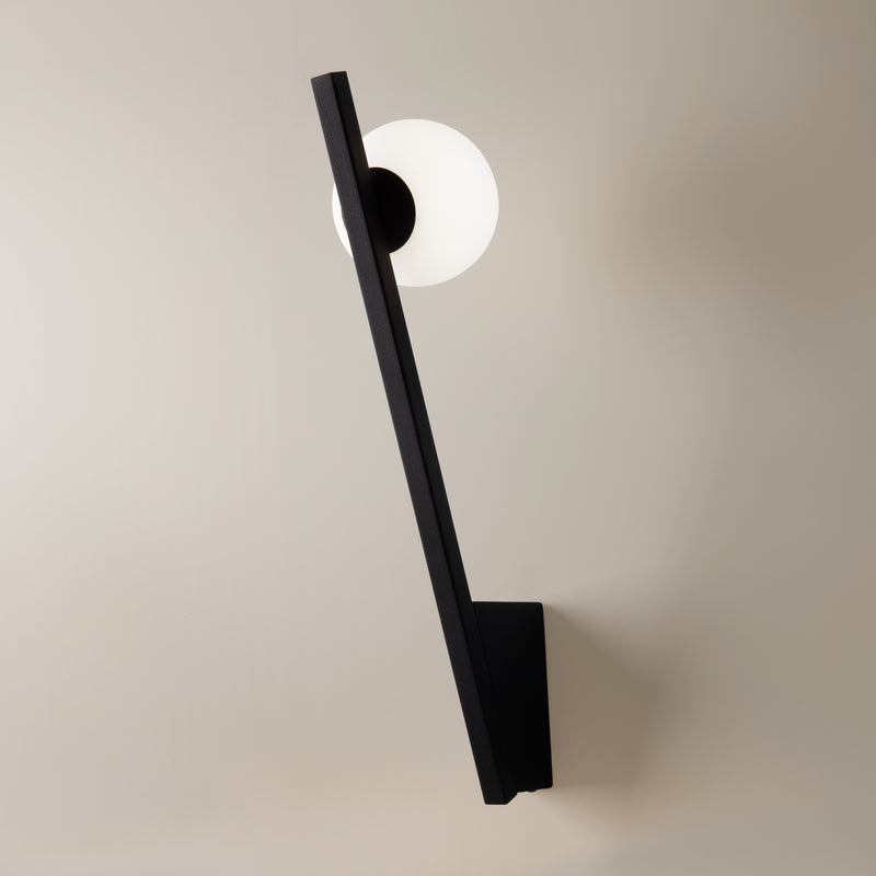 Maytoni Kazimir 1L wall sconce lamp, black G9 H 35cm