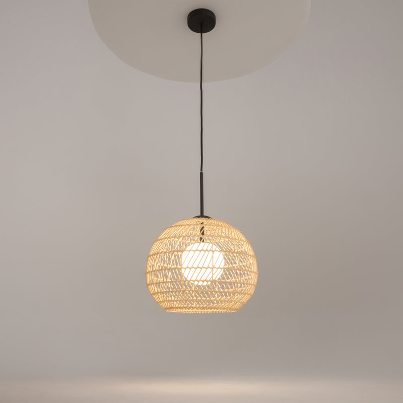 Maytoni Cane 1L pendant lamp, black G9 D 30cm