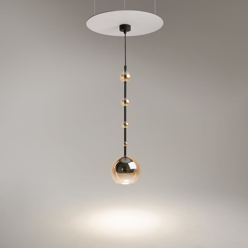 Maytoni Ros 1L pendant lamp, black GU10 D 16cm