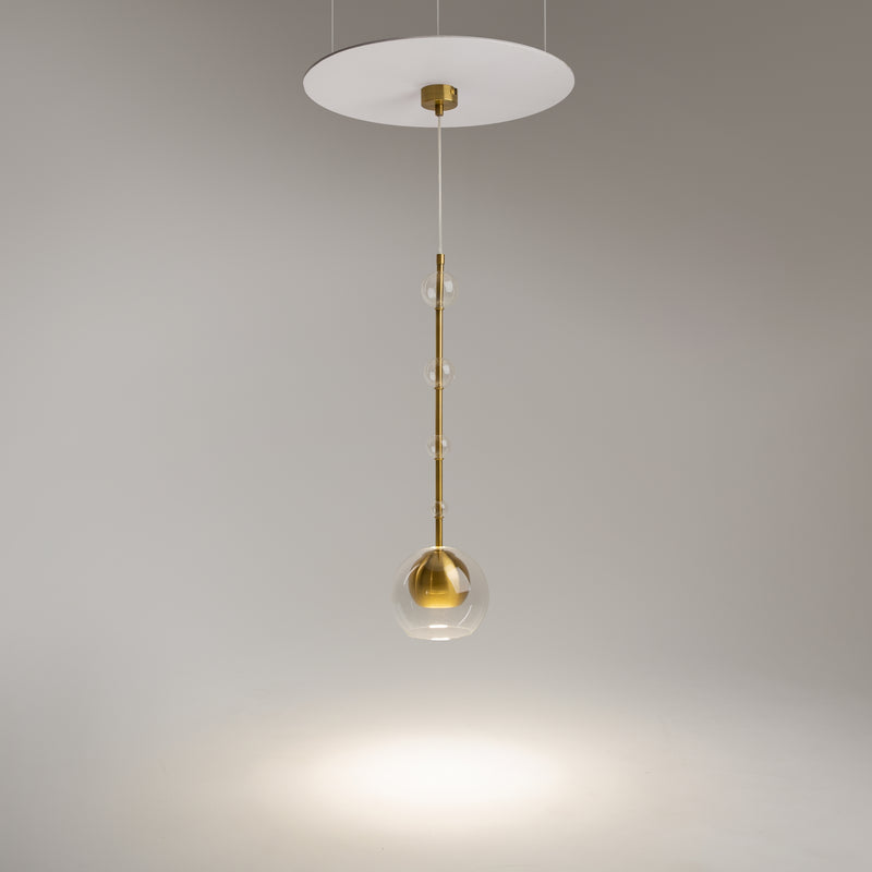 Maytoni Ros 1L hanglamp, messing GU10 D 16cm