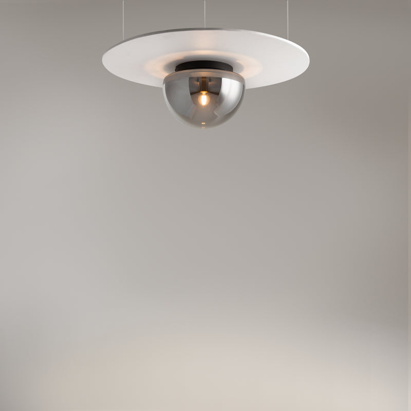 Lampada da soffitto da incasso Maytoni Glassy 1L, nera E27 D 31,5 cm