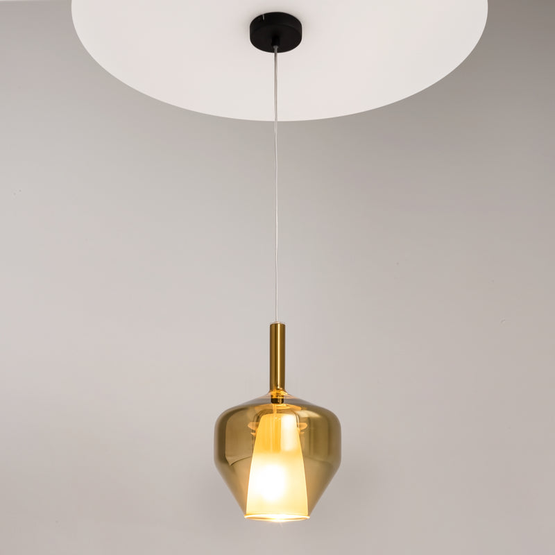 Maytoni Duality 1L hanglamp, zwart E27 D 20cm