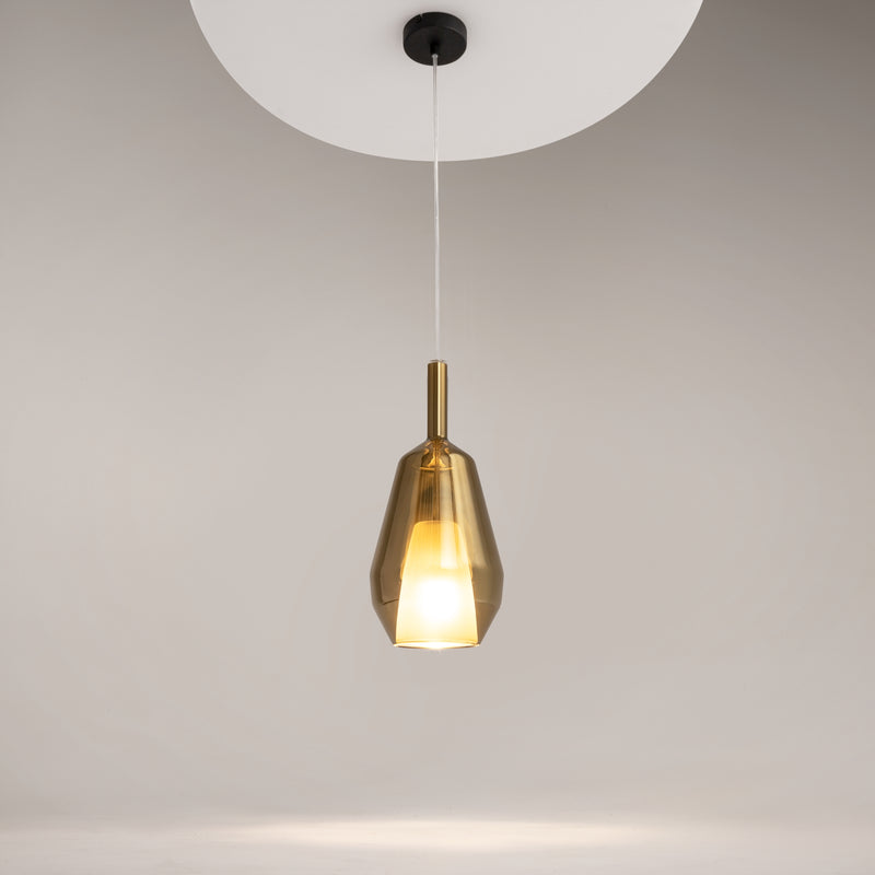 Maytoni Duality 1L pendant lamp, black E27 D 16cm