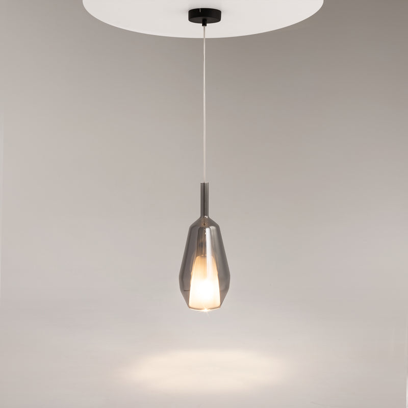 Maytoni Duality 1L hanglamp, zwart E27 D 16cm