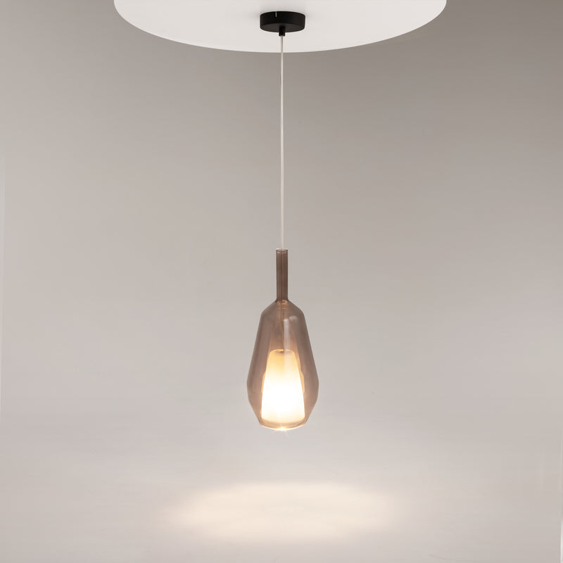 Maytoni Duality 1L pendant lamp, black E27 D 16cm