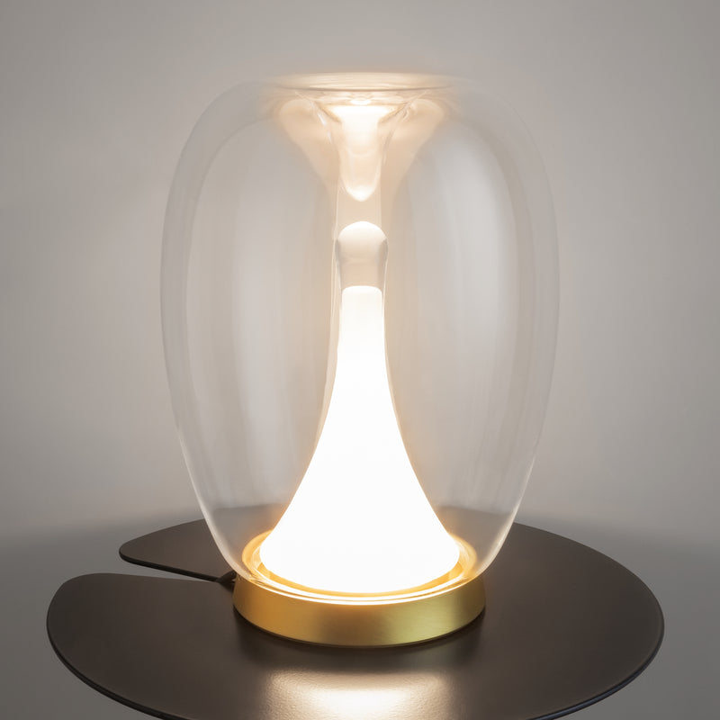 Maytoni Splash 1L table lamp, gold LED D 20cm