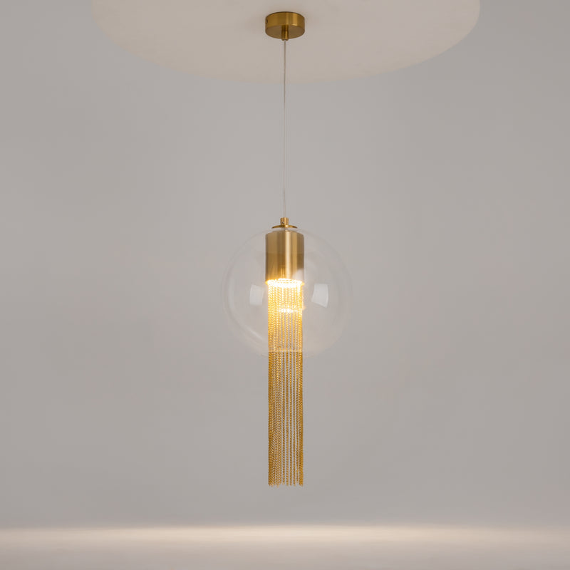 Maytoni Flusso 1L pendant lamp, bronze GU10 D 25cm