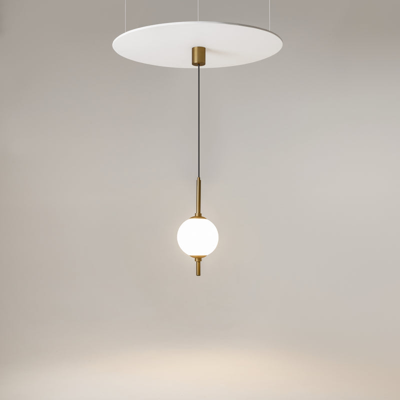 Maytoni The Sixth Sense 1L pendant lamp, black LED D 18cm