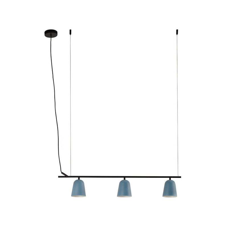 STUDIO Lineal Blue lineal pendant lamp