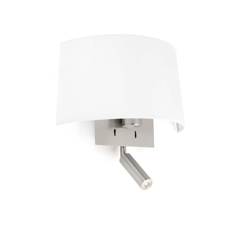 VOLTA White wall lamp with reader
