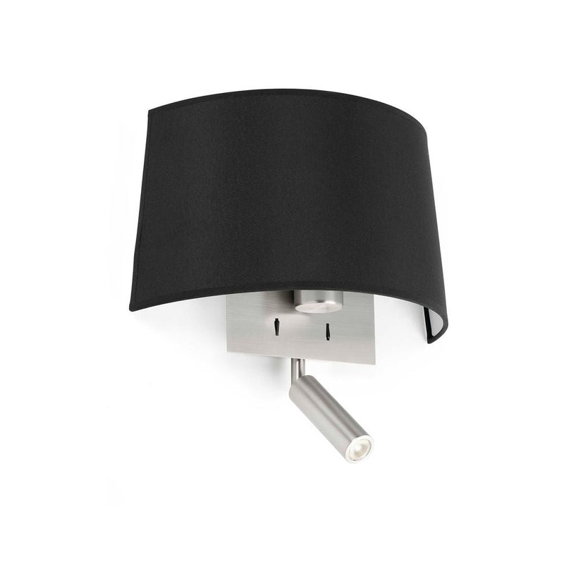 VOLTA Black wall lamp with reader