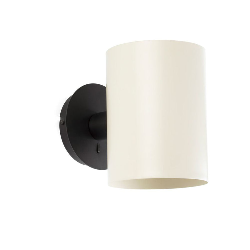 GUADALUPE Black/beige wall lamp