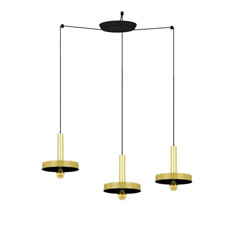 WHIZZ 3L Golden/black pendant lamp