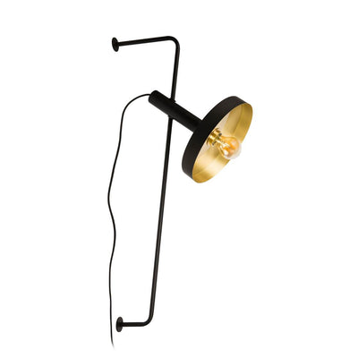 WHIZZ Black/golden table lamp