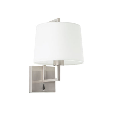 FRAME Matt nickel/white wall lamp