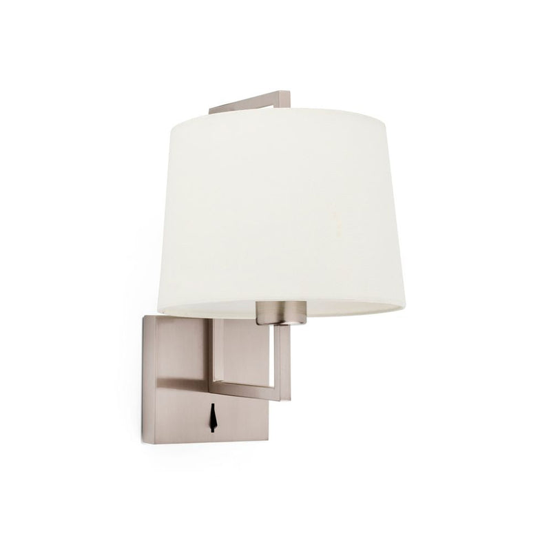 FRAME Matt nickel/beige wall lamp