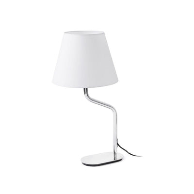 ETERNA Chrome/white table lamp