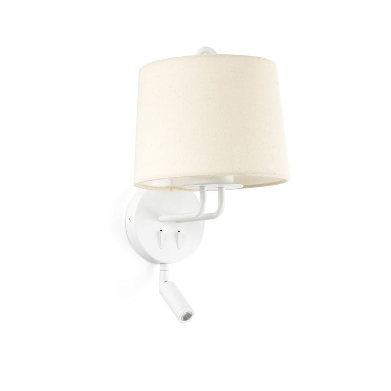 MONTREAL White/beige wall lamp with reader