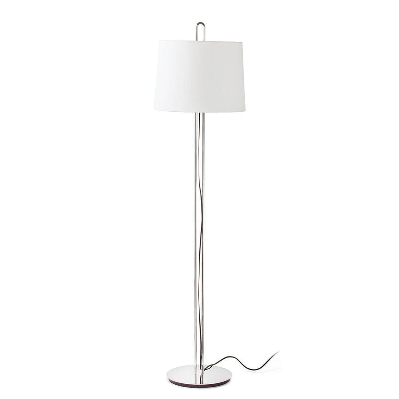 MONTREAL Chrome/beige floor lamp