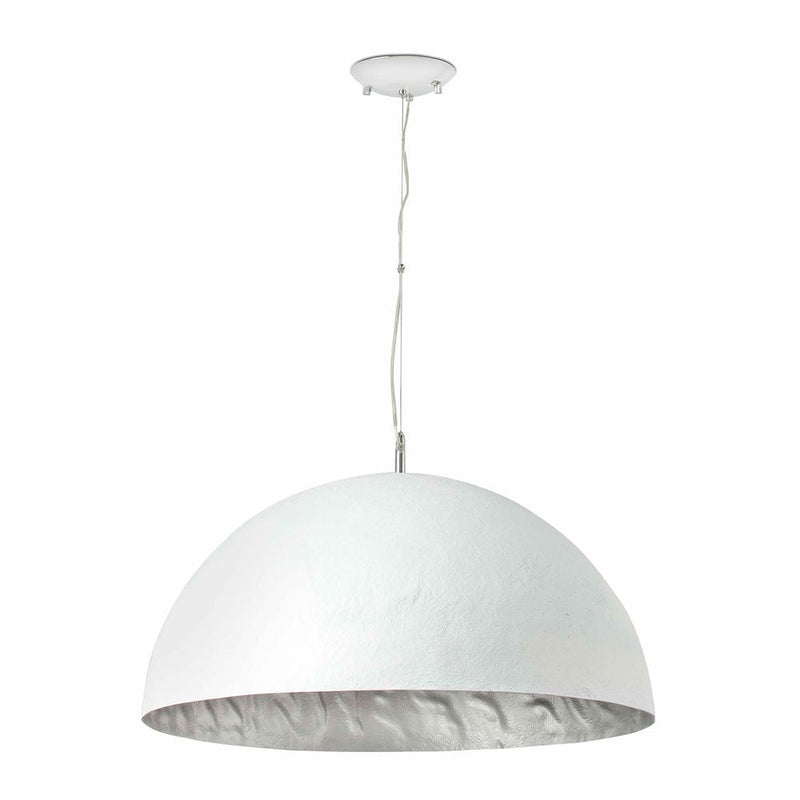 MAGMA white and silver pendant lamp