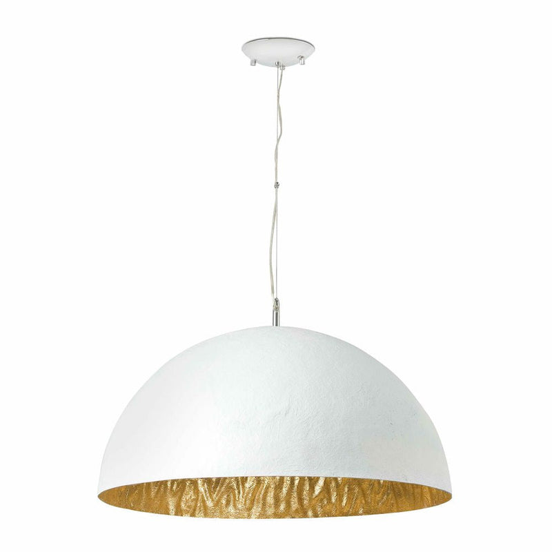 MAGMA white and gold pendant lamp 3L