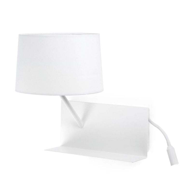 HANDY White wall lamp with LED left reader