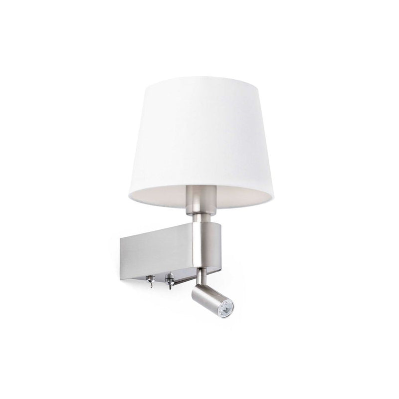 ROOM White wall lamp with reader