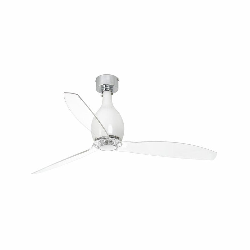 MINI ETERFAN M Shiny white/transparent fan with DC motor