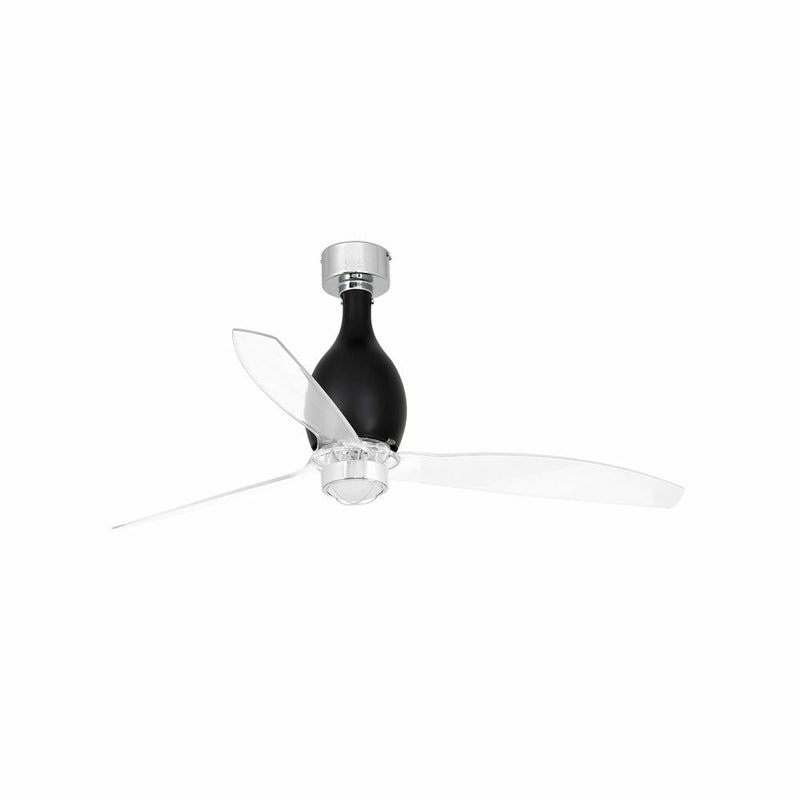 MINI ETERFAN M LED Shiny black/transparent fan with DC motor